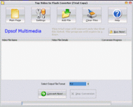 Convert Video to Flash screenshot